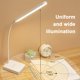 thumbnail image 3 of Lámpara de escritorio LED con 3 modos de luz LED, cuello de cisne de silicona, luz de lectura duradera de plástico para niños, para dormitorio, oficina, dormitorio, versión enchufable sin batería, 3 of 6