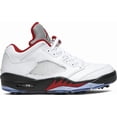 thumbnail image 1 of Ni - ke Size 8.5 - Air Jordan 5 Golf Low White Fire Red, 1 of 5