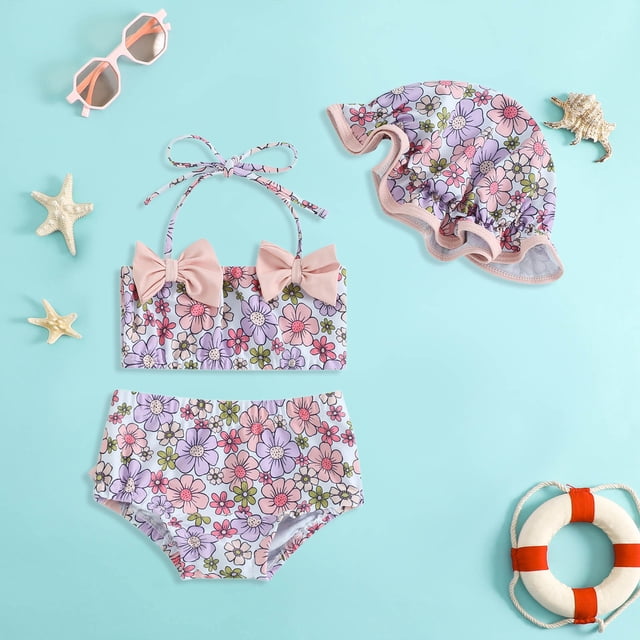 Maillots de Bain Filles Adolescentes 2 Pcs Bikinis Été 12M