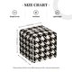 thumbnail image 4 of Fotbe Black and white houndstooth Porta Pañuelos Decorativo de Cuero, Caja Cuadrada Moderna para Pañuelos Faciales, Organizador y Dispensador 5x5x5'', 4 of 7