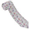 thumbnail image 3 of Balery Rose Flower B Corbata Clásica de Seda para Hombre, Corbata Tejida Jacquard, Corbatas Formales para Negocios y Bodas, 3 of 7