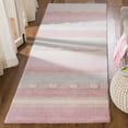 thumbnail image 2 of SAFAVIEH Kids Dots Gradient Striped Runner Rug, Light Blue/Pink, 2'6" x 8', 2 of 8