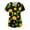 03-Green, variant on Womens Scrub Tops Spooky Halloween Workwear Printed V-Neck Scrub Tops for Women 01-Gold XXXL