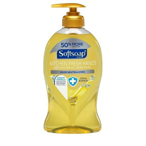 Softsoap Kitchen Fresh Hands Antibacterial Liquid Hand Soap, 11.25 Oz Per Bottle (5 Pack)
