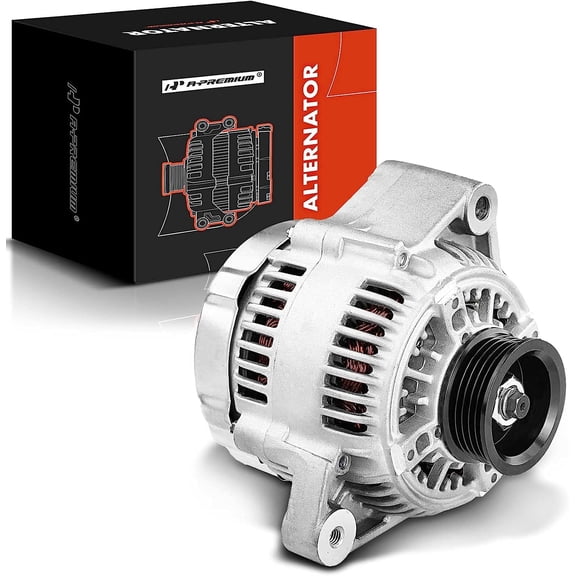 A-Premium Alternator Compatible with Toyota Camry 1994-1996 L4 2.2L, RAV4 1996-2000 L4 2.0L, 80Amp 12Volt CW 5-Groove Clutch Pulley