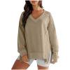 thumbnail image 4 of Admvng Womens Sweatshirts Fall Oversized Sweatshirts Crewneck Fleece Casual Fashion Pullover Sweaters Outfits Sweatshirt，Size S-2XL, 4 of 4