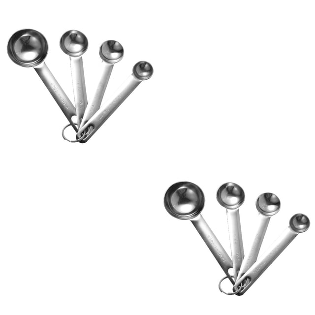 2 cucharas de alimentación para mascotas, suministros para pesar, medir números electrónicos, electrónica ABS blanca (sin batería)