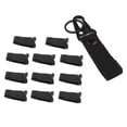 thumbnail image 1 of Nylon Cinturón Mosquetón Llave Correa Correa + 10pcs Hebilla Clip Bolsa Negro shamjiam Hebilla de cinturón de cincha, 1 of 9