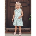 thumbnail image 6 of BemeyourBBs Toddler Baby Girl Golf Dress with Shorts Set ﻿Athletic Workout Dress Clothes Little Girl Summer 2 Piece Outfits Golf Cart Clubs Print Slpel Collar Half Zipper A Line Tank Dress, 6 of 9