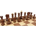 thumbnail image 4 of 4 Queens Acacia 3 1/2" King Staunton Wood Chess Men Set Option Storage NO Board, 4 of 10