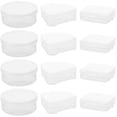 thumbnail image 1 of 12 pcs Round Powder Puff Boxes Rectangular Makeup Puff Holders Triangular Powder Puff Cases, 1 of 8