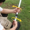 thumbnail image 3 of Alician 3m Portable Telescopic Awning Pole Replacement 3-sections Outdoor Adjustable Camping Tent Support Rods, 3 of 8