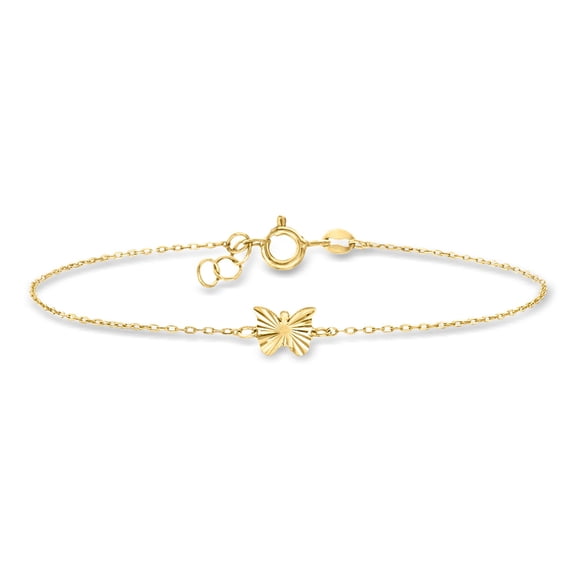 Ross-Simons Italian 10kt Yellow Gold Butterfly Bracelet, Women's, Adult