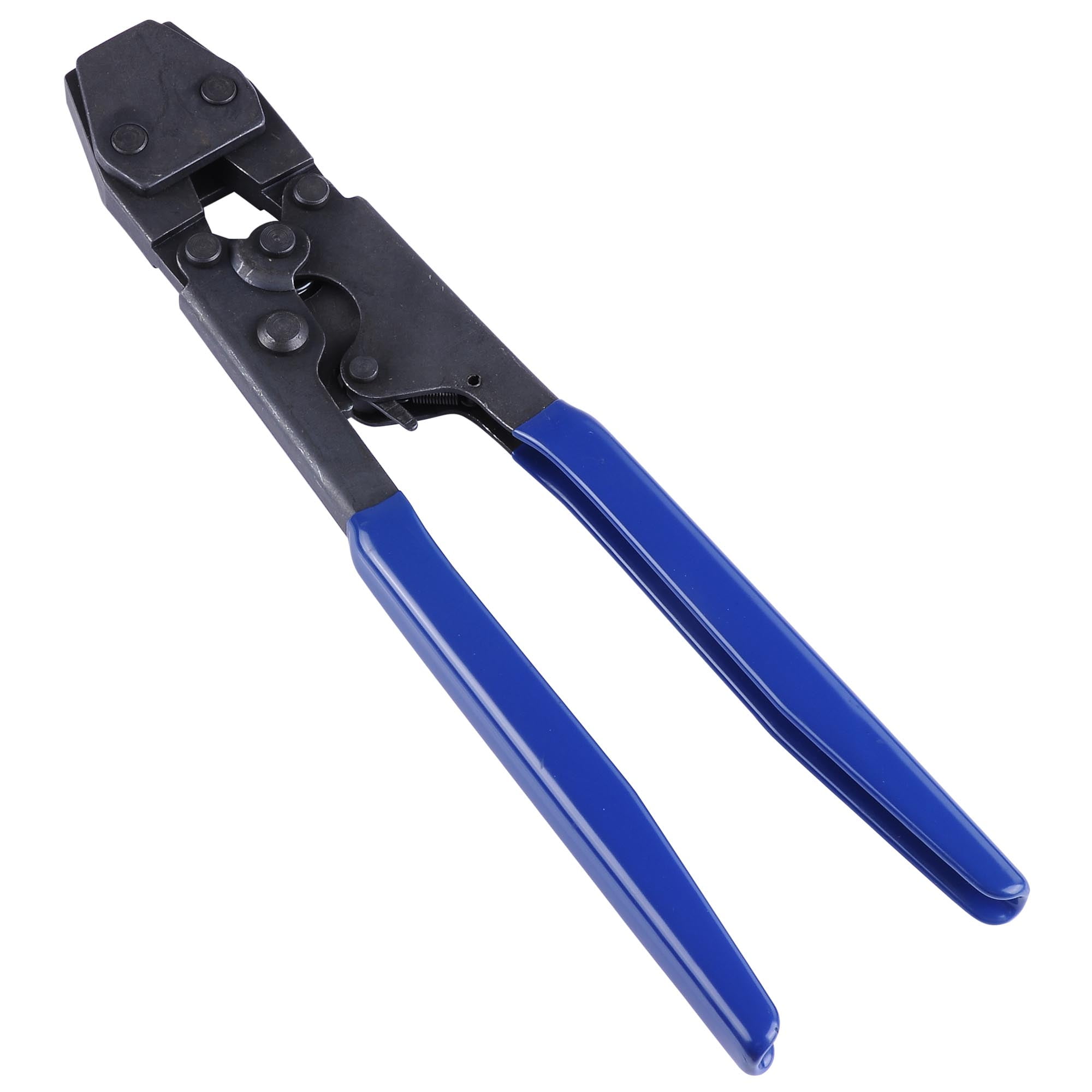 PEX Pipe Cinch Crimping Tool with Clamp Blue Clamps Size 3/8"1/2" 5/8" 3/4" 1" 