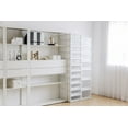 thumbnail image 4 of IRIS 30 Quart Medium Stackable Plastic Storage Chest Drawer Bin, White (3 Pack), 4 of 6