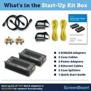 Screenbeam ECB6250K02 MoCA 2.5 Network Adapter with 1 Gbps Ethernet (2 Pack)