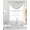 Green, variant on Red Grey Geometric Sheer Waterfall Valance Curtains for Window, Abstract Modern Twisted Lines Art Rod Pocket Sheer Topper Swag Curtains for Living Room, Kitchen 38.5"W x 47.2"L, 2 Panels