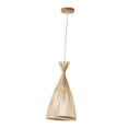 thumbnail image 3 of Pantalla de lámpara elegante cubierta de lámpara para comedor cocina isla luces de noche Madera clara, 3 of 8