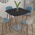 thumbnail image 2 of 42" Small Boat Bistro Height Table Square Metal Base Bar Table, 2 of 6