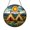 Acrylic 3.5 Inch, variant on Teepee Stained Glass Window Panel – Decorative Window Accent