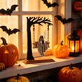 thumbnail image 4 of Halloween Ghost Cradle Swing Ornament, Ghost Figurine, Desktop Decor, Gothic Style Autumns Themed Desktop Decor, Gifts for Men Women, 4 of 7