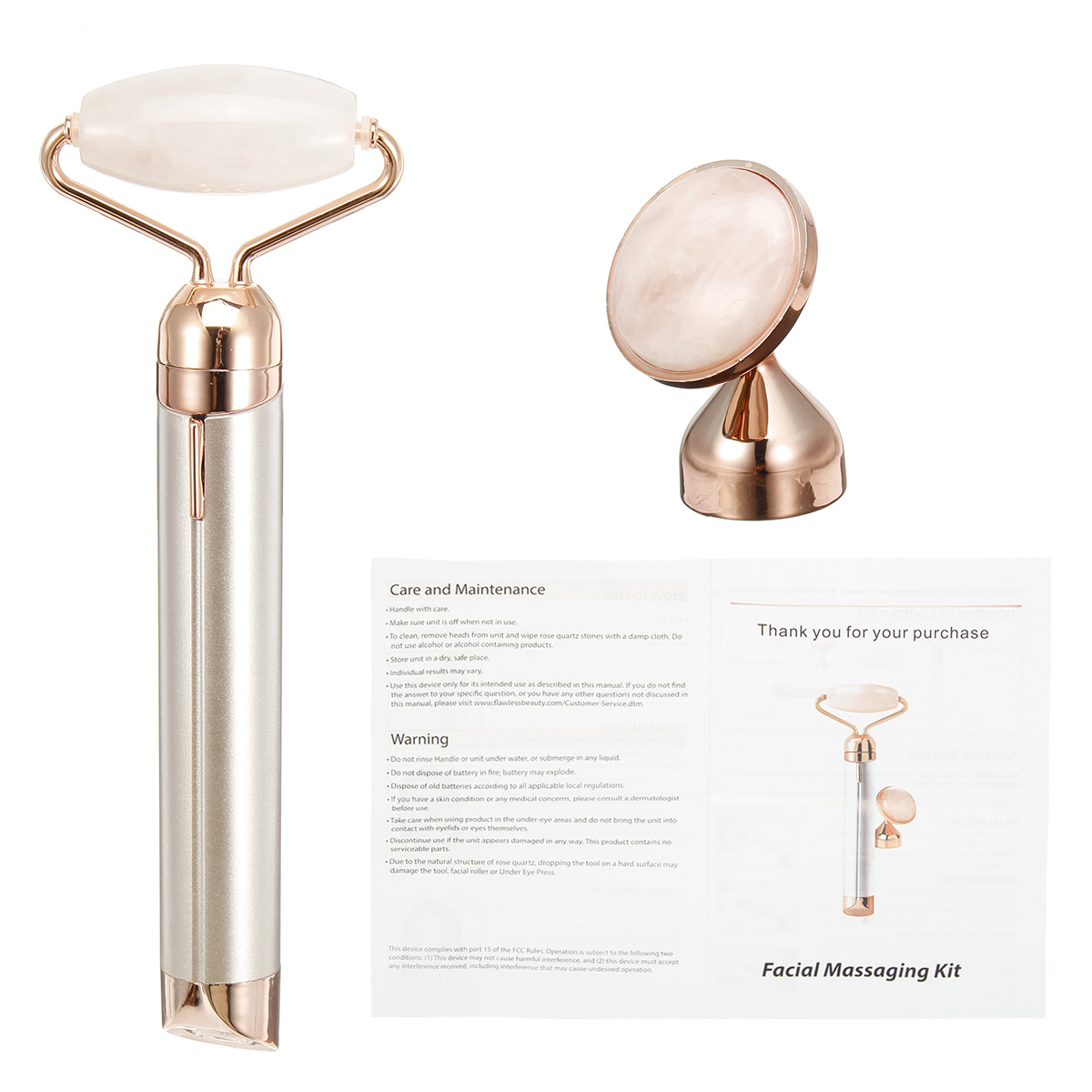 Face Massage Roller Facial Vibrating Touch Body Eye Cordless Rolling