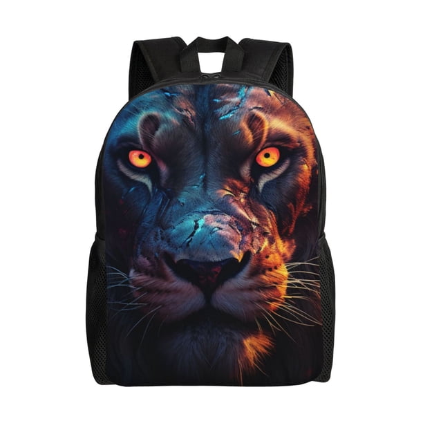 Fotbe Forest Cool Lion Mochila de Viaje para Laptop, Mochila Ejecutiva Delgada y Resistente 15.6"