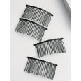 thumbnail image 5 of 4pcs Women's Black Twisted Hairbands With Inserted Comb Teeth, Fashionable Hair Comb Suitable For Daily Use, 5 of 5