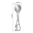thumbnail image 5 of Deyuer Camping Spork Heat-resistant Anti-scalding Comfortable Grip Stainless Steel 5 in 1 Picnic Camping Spork for Camping,Stainless Steel, 5 of 7
