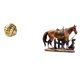 thumbnail image 1 of Escultura de bola de hilo con nudo de caballo, adorno de cerámica, figura decorativa para amigos, encimera, entrada, sala de estar, tocador, escritori, 1 of 8