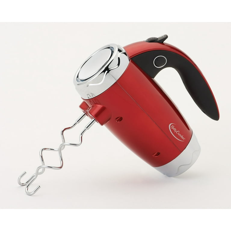 Betty Crocker BC-2208CMR Hand Mixer with Mini Stand - Red