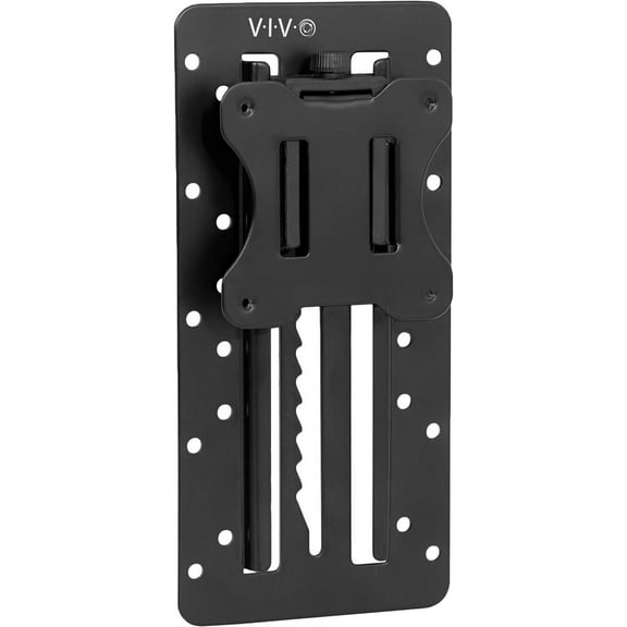 Height Adjustable VESA Adapter Stand for Individual Monitors up to 27 Inches Black