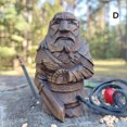 thumbnail image 2 of Odin ThorTyr Nordic Pagan Statue Resin Crafts Personalized Desktop Ornament, 2 of 2