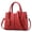 A01-Red, variant on Women’s Large PU Leather Tote Handbag with Removable Shoulder Strap, Roomy Satchel Purse with Multiple Pockets for Work & Travel, 11.8×5.1×8.3 inches(Red)