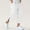 White, variant on Dolkfu Drawstring Men's Pants Comfy Capri Ankle Zipper Cropped Men Trousers L