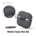 thumbnail image 4 of Funda de silicona Elago compatible con AirPods de tercera generación, color gris oscuro, 4 of 9