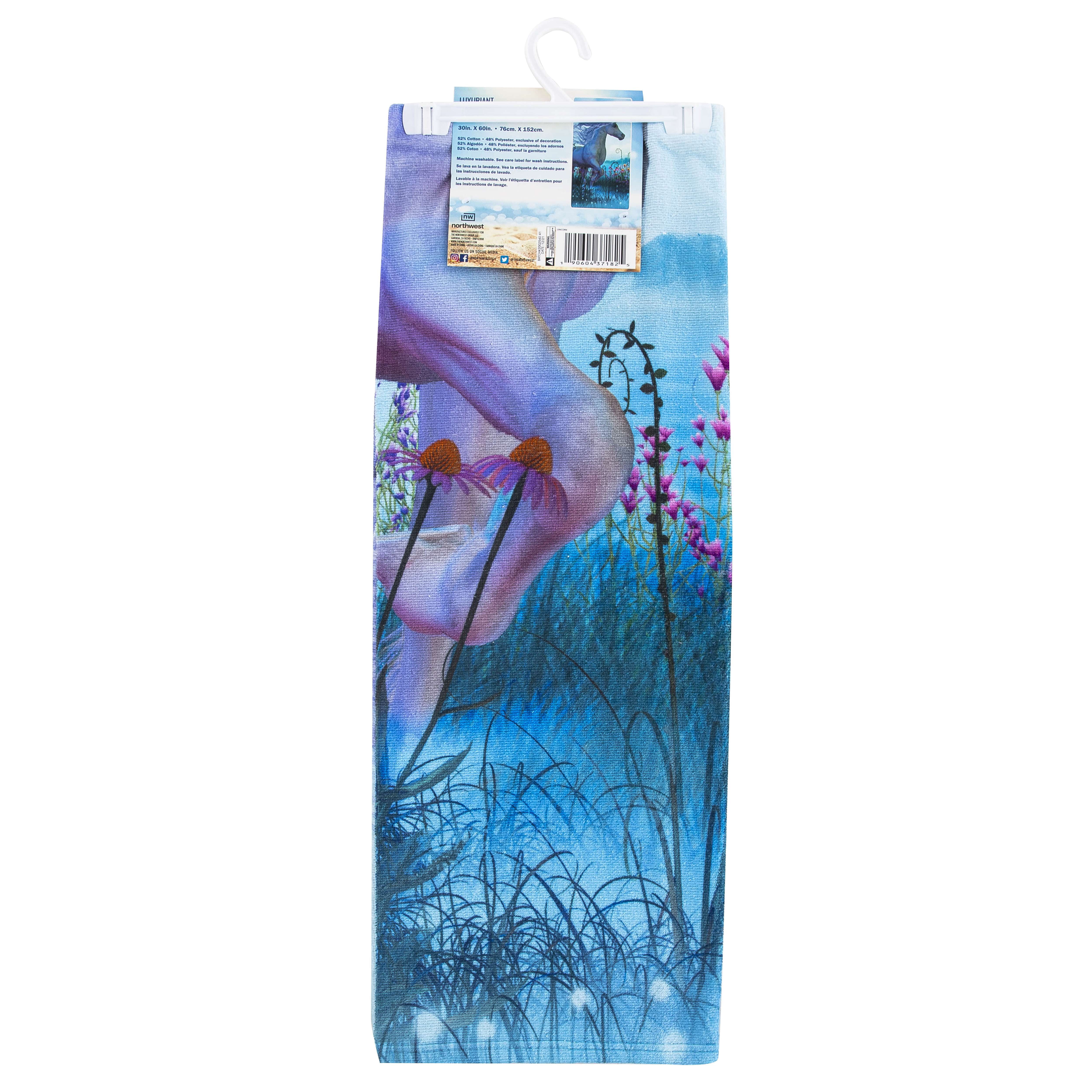 Luxuriant Unicorn 3 30in x 60in Beach Towel