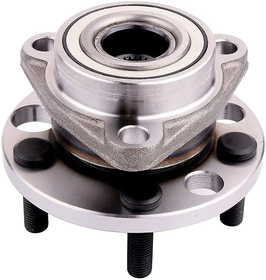 TUPARTS 513017K Wheel Bearing and Hubs Rear and Front Compatible with Chevrolet Cavalier 1984-200 Oldsmobile Achieva 1992-1998 Pontiac Grand Am 1985-1998