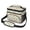 Dinosaur and Flower-2, variant on Dinosaur and Floral White Pattern Insulated Lunch Box for Women Men, Medium Leakproof Cooler Bag with Adjustable Strap, 10"x6.7"x8"
