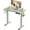 Sage Green, variant on Small Electric Standing Desk, 35" ×20" White Standing Desk, Height Adjustable Compact Sit Stand Workstation with Splice Board, Home Office Desk with 2 Hooks