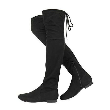 

Women‘s Faux Suedes Over The Knee Thigh High Flat Boots Women‘s Footwear