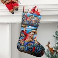 thumbnail image 2 of One Piece Tema: Calcetines de Navidad, fino lino blanco para colgar en escaleras y chimenea, decoración navideña para el hogar, regalo de Navidad.54cm×38cm, 2 of 5
