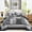 Black, variant on Black Boho Patchwork Quilt Set Queen Size 3 Pieces Bedspread Coverlet Set Bedding Set for All Seasons