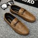 thumbnail image 1 of Zapatos de conducción casuales de cuero transpirables sin cordones de estilo coreano para hombre de primavera para hombre con suela suave para hombre, 1 of 5
