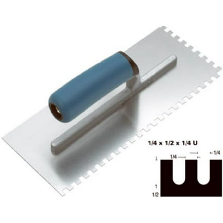 

Building Products 85-53G .25 x .5 x .25 in. Notch Trowel