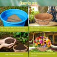 thumbnail image 4 of Ludlz 2 Pack Hanging Basket Coco Liners Replacement Natural Round Coconut Coco Fiber Planter Basket Liners for Hanging Basket Flowers/Vegetables, 4 of 8