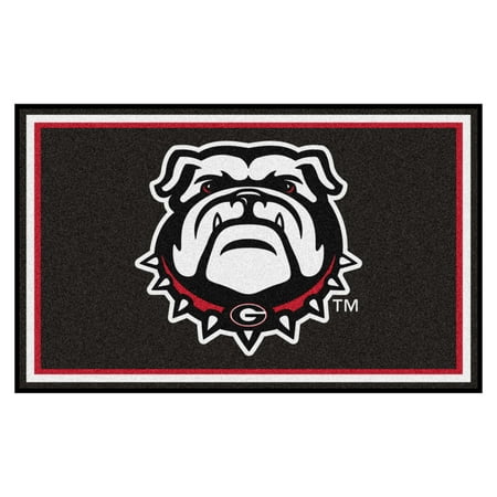 - Georgia Black New Bulldog 4'x6' Rug
