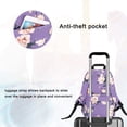 thumbnail image 4 of Mochila para portátil MOSISO Camellia de 15,6 a 16 pulgadas, poliéster, color morado, 4 of 6