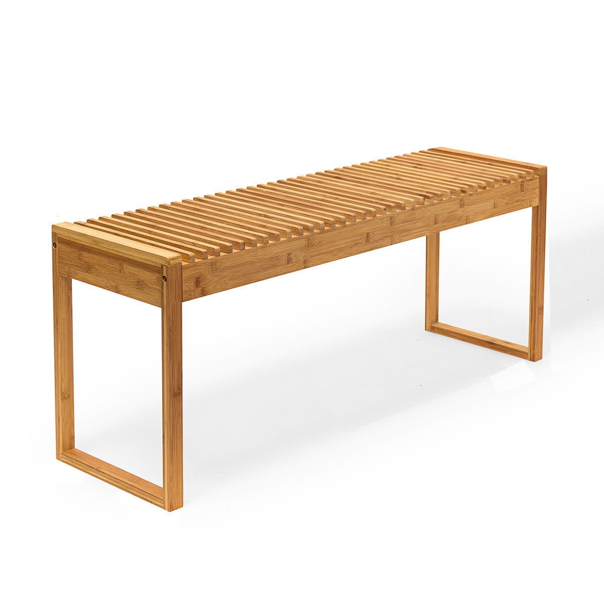 Natural Bamboo Shoe Bench, Bathroom Bench, Entryway Seat, Hallway
