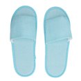 thumbnail image 4 of Uadme 20 Paires de Pantoufles de Spa jetables à Bout Ouvert Pantoufles de Spa Blanches Pantoufles d'invité d'hôtel de Spa Pantoufles de Spa moelleuses pour l'hôtel, la Maison(Bout Ouvert Bleu), 4 of 8